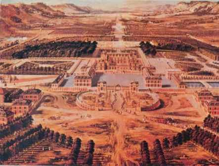 Palace of Versailles ariel view History of Project Management